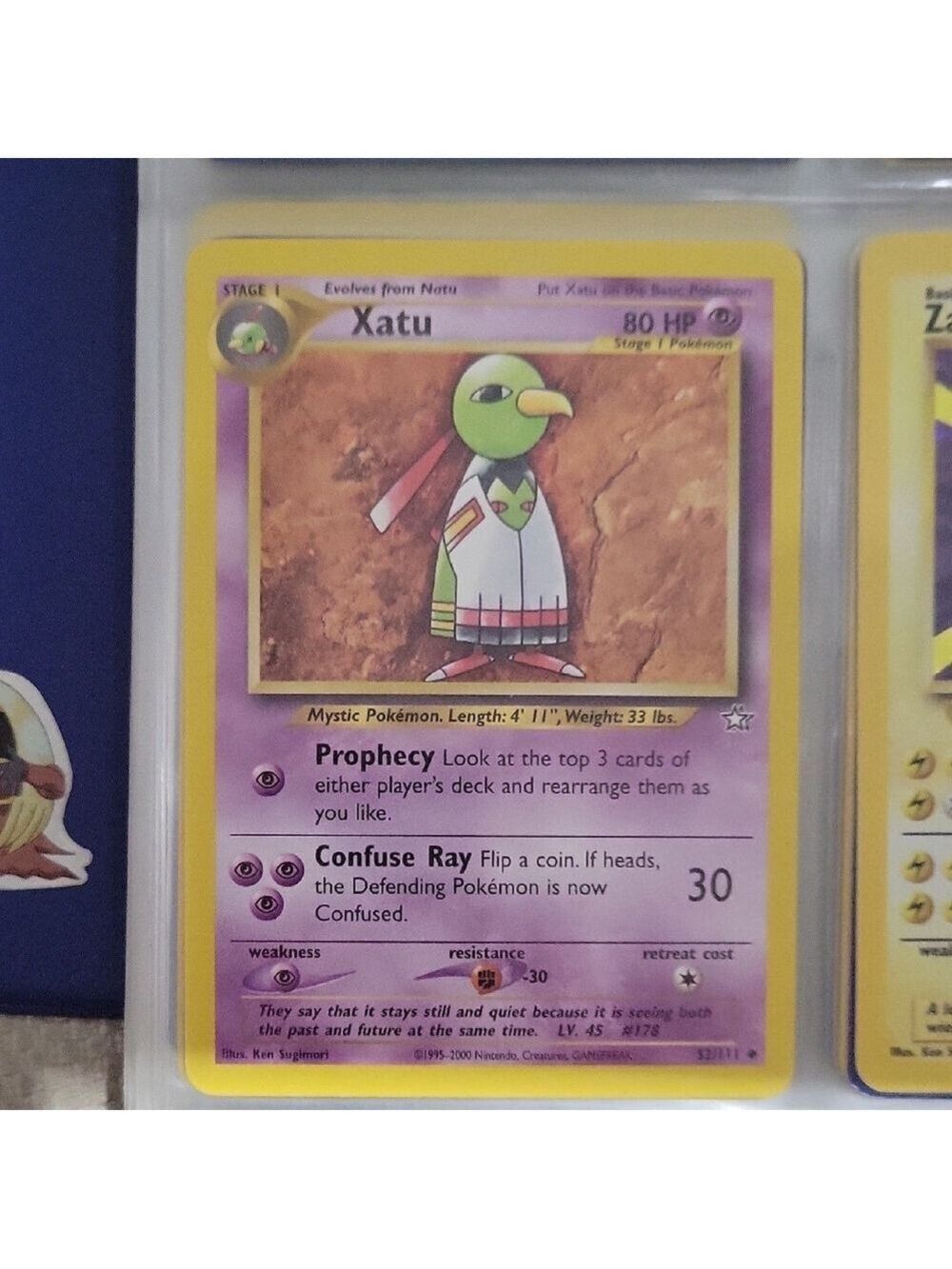 Pokemon Xatu Trading Card